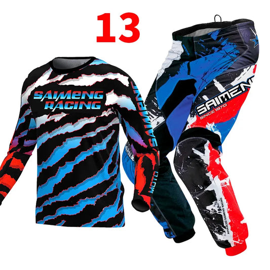 Motocross Jersey and Pants children's clothing big boy girl kid Motorcycle racing suit gear set racing suit Youth motorcycle mx