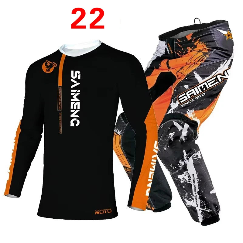 Motocross Jersey and Pants children's clothing big boy girl kid Motorcycle racing suit gear set racing suit Youth motorcycle mx