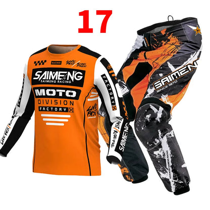 Motocross Jersey and Pants children's clothing big boy girl kid Motorcycle racing suit gear set racing suit Youth motorcycle mx