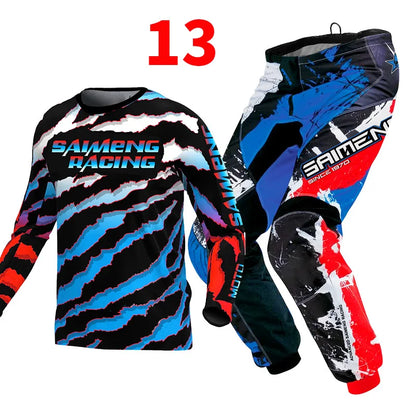 Motocross Jersey and Pants children's clothing big boy girl kid Motorcycle racing suit gear set racing suit Youth motorcycle mx
