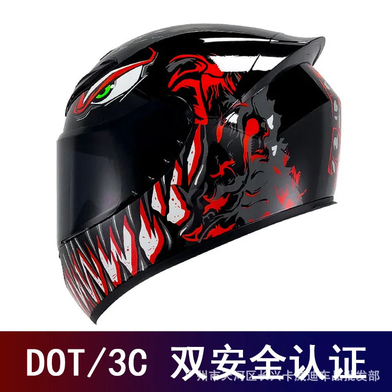 Motorcycle Helmet Four Seasons Full Face Bike Protective Safety Kart Racing Sports Car Original Casco Capacete DOT certiication