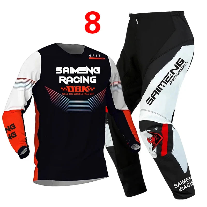 Motocross Jersey and Pants children's clothing big boy girl kid Motorcycle racing suit gear set racing suit Youth motorcycle mx