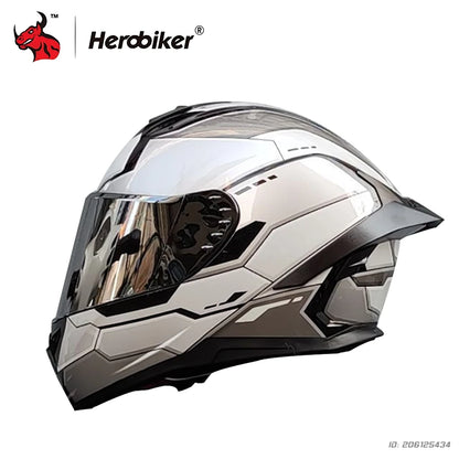 Motorbike Racing Helmet Full Face Motorcycle Helmet Safety Helmet For Men Women Summer Personality Locomotive Big Tail Helmet