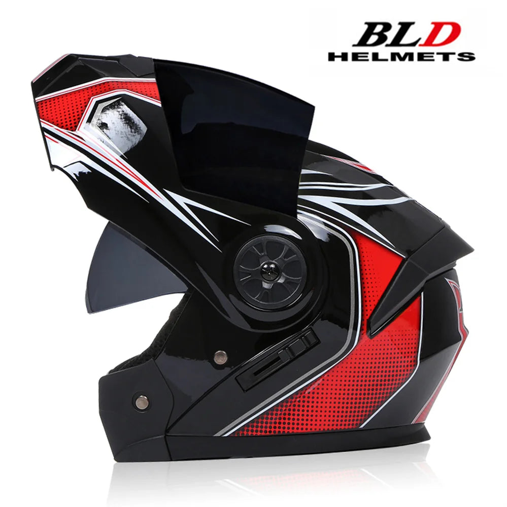 Personalised Full Face Casco Flip Up Motocross Racing Motorcycle Helmet Safety Downhill Modular Men Women Moto DOT Approved ECE