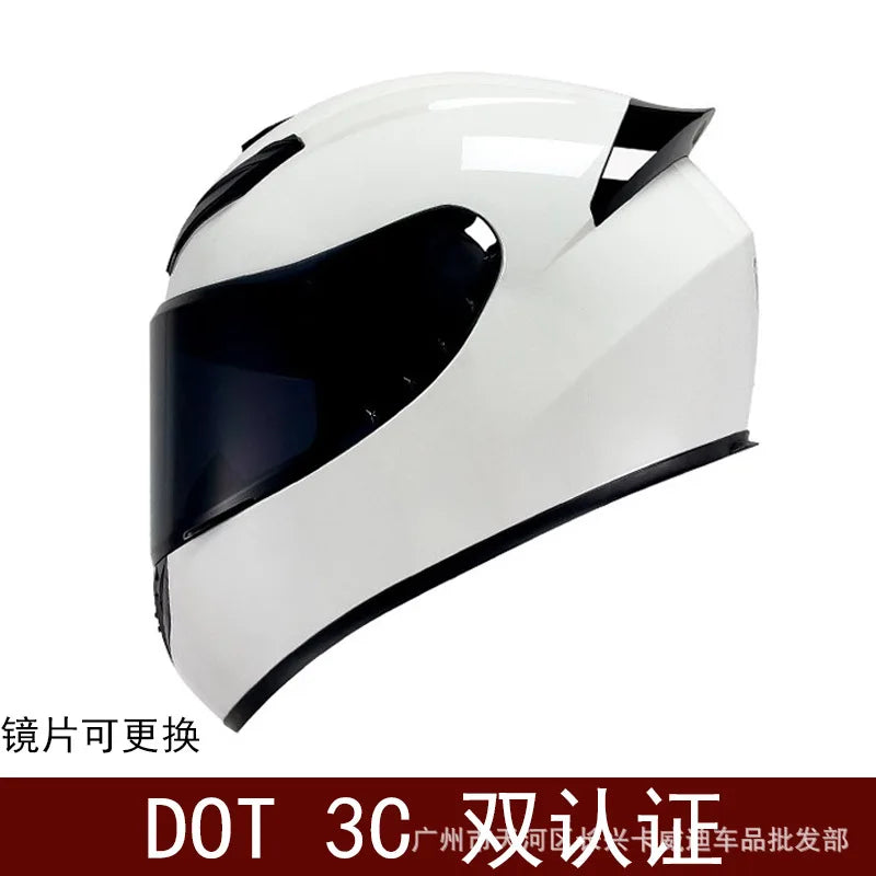 Motorcycle Helmet Four Seasons Full Face Bike Protective Safety Kart Racing Sports Car Original Casco Capacete DOT certiication