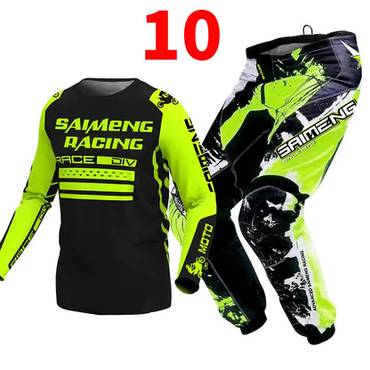 Motocross Jersey and Pants children's clothing big boy girl kid Motorcycle racing suit gear set racing suit Youth motorcycle mx
