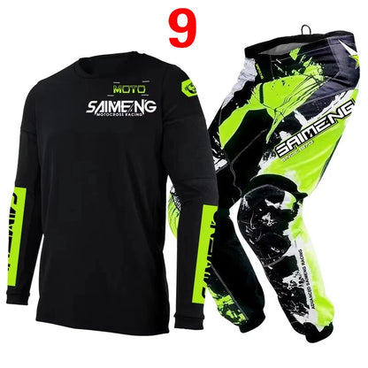 Motocross Jersey and Pants children's clothing big boy girl kid Motorcycle racing suit gear set racing suit Youth motorcycle mx