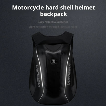 Mochila Premium para Moto de Fibra de Carbono – Funda Rígida Impermeable para Casco y Equipaje