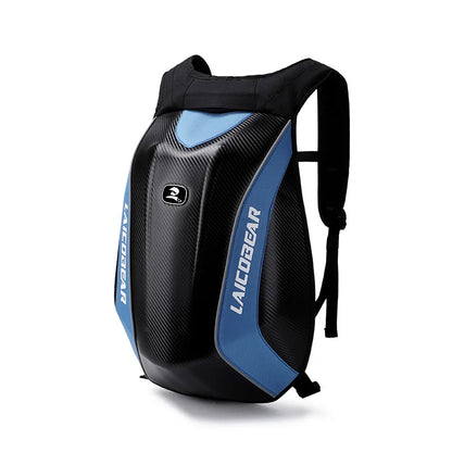 Mochila Premium para Moto de Fibra de Carbono – Funda Rígida Impermeable para Casco y Equipaje