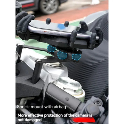 Soporte Premium para Móvil Antivibración y Rotación para Navegación Segura