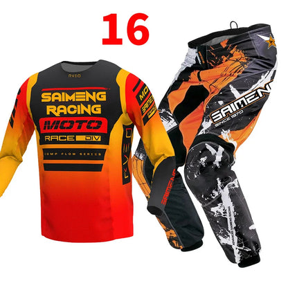 Motocross Jersey and Pants children's clothing big boy girl kid Motorcycle racing suit gear set racing suit Youth motorcycle mx
