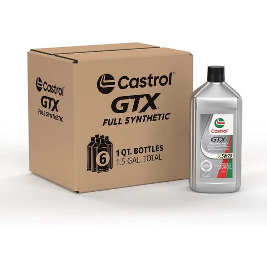 Aceite de motor Castrol GTX totalmente sintético 5W-20 para una máxima protección y rendimiento del motor