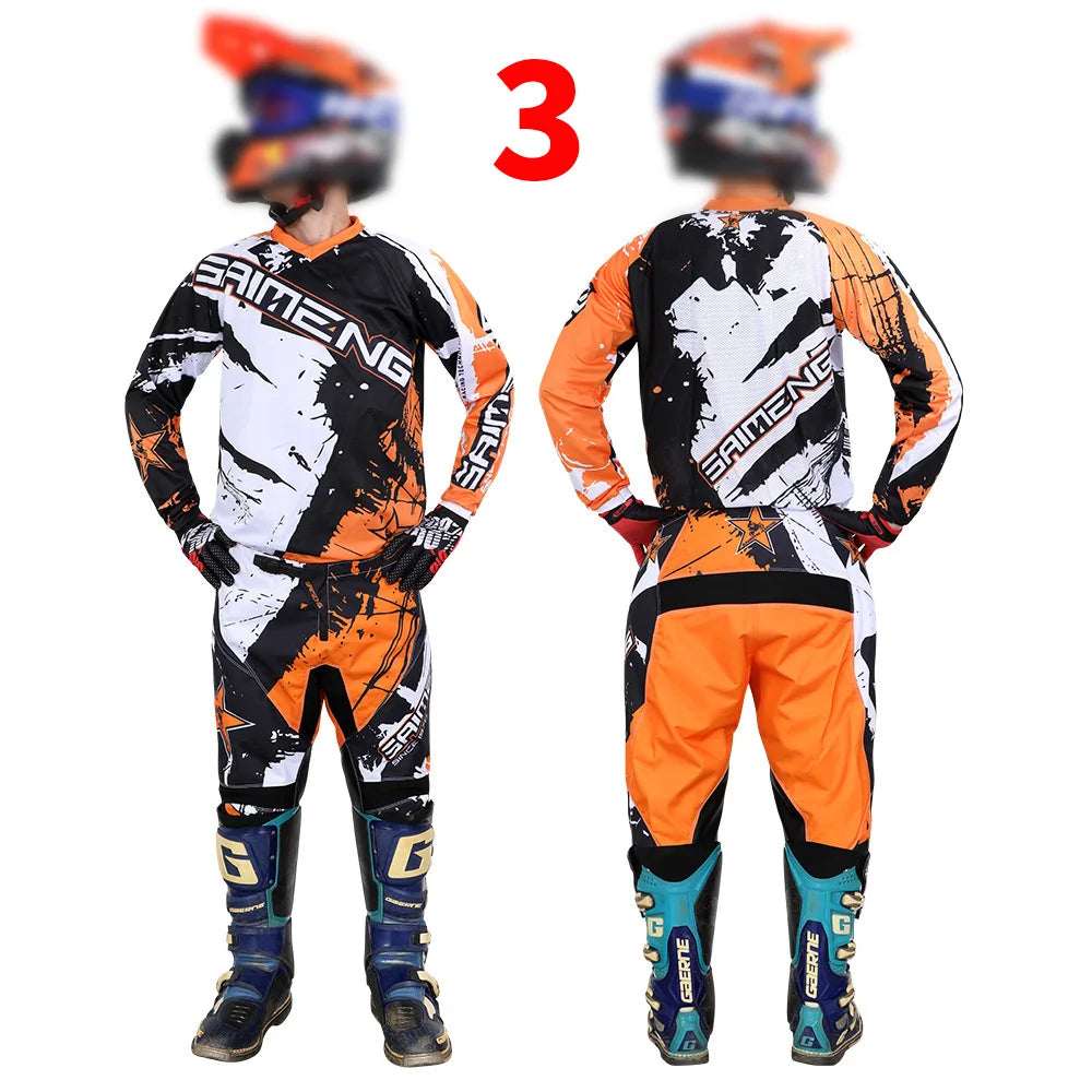 Motocross Jersey and Pants children's clothing big boy girl kid Motorcycle racing suit gear set racing suit Youth motorcycle mx
