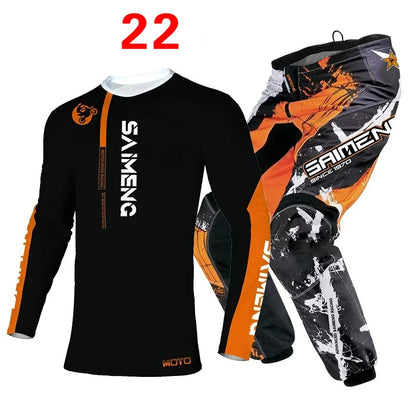 Motocross Jersey and Pants children's clothing big boy girl kid Motorcycle racing suit gear set racing suit Youth motorcycle mx