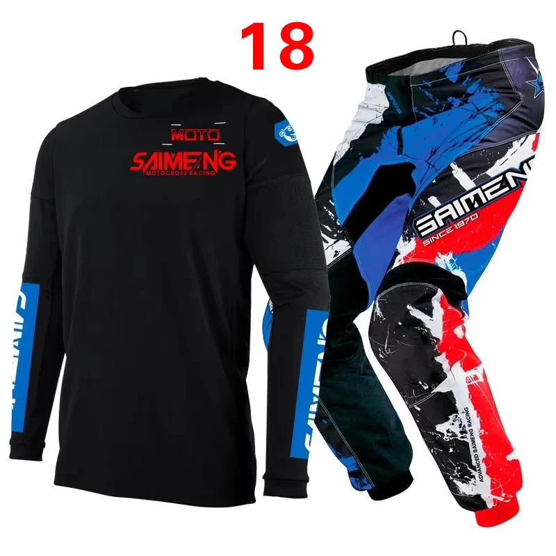 Motocross Jersey and Pants children's clothing big boy girl kid Motorcycle racing suit gear set racing suit Youth motorcycle mx