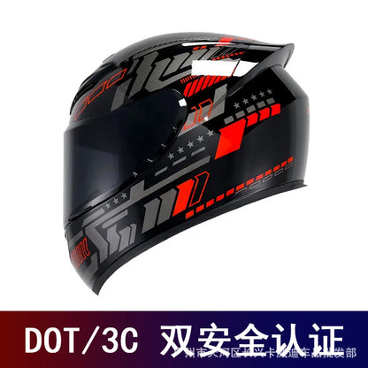 Motorcycle Helmet Four Seasons Full Face Bike Protective Safety Kart Racing Sports Car Original Casco Capacete DOT certiication