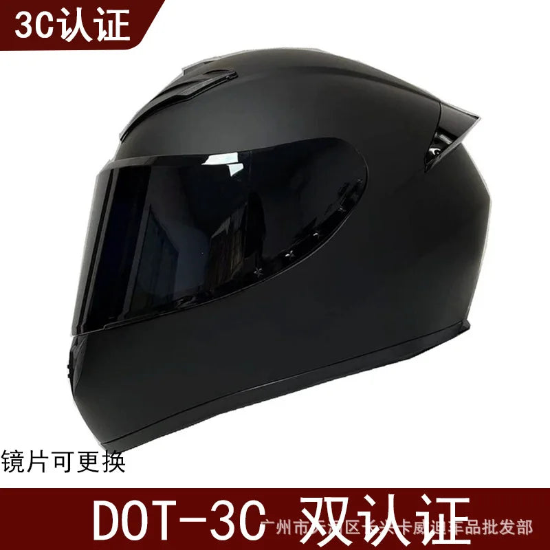 Motorcycle Helmet Four Seasons Full Face Bike Protective Safety Kart Racing Sports Car Original Casco Capacete DOT certiication