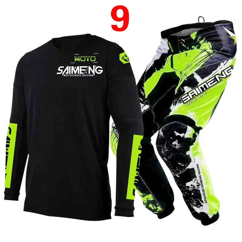 Motocross Jersey and Pants children's clothing big boy girl kid Motorcycle racing suit gear set racing suit Youth motorcycle mx