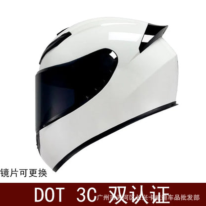 Motorcycle Helmet Four Seasons Full Face Bike Protective Safety Kart Racing Sports Car Original Casco Capacete DOT certiication