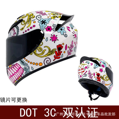Motorcycle Helmet Four Seasons Full Face Bike Protective Safety Kart Racing Sports Car Original Casco Capacete DOT certiication