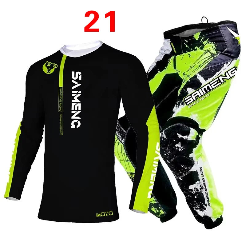 Motocross Jersey and Pants children's clothing big boy girl kid Motorcycle racing suit gear set racing suit Youth motorcycle mx