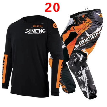 Motocross Jersey and Pants children's clothing big boy girl kid Motorcycle racing suit gear set racing suit Youth motorcycle mx