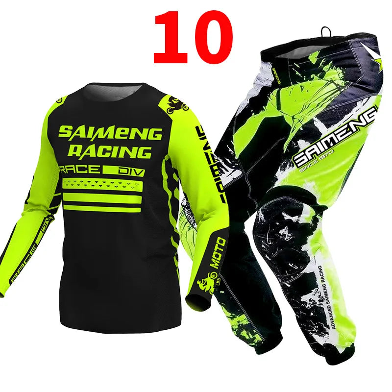 Motocross Jersey and Pants children's clothing big boy girl kid Motorcycle racing suit gear set racing suit Youth motorcycle mx